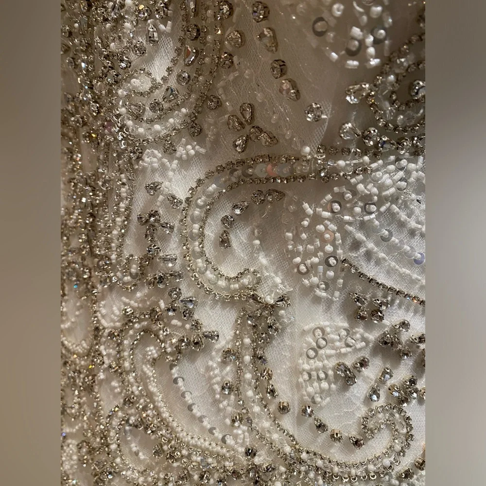 NEW Wedding Dress with Mermaid cut size 12-14 - Picture 5 of 10